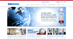 Desktop Screenshot of cytosorbents.com